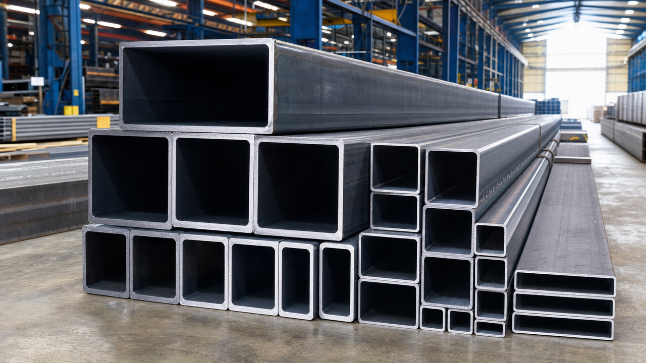 Hollow tubes on warehouse floor